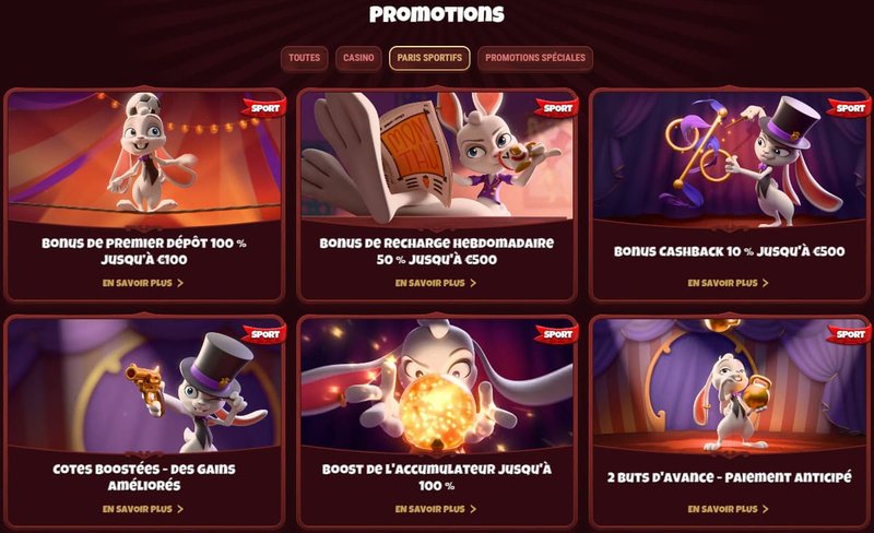 Meilleur magius casino promotions à France
